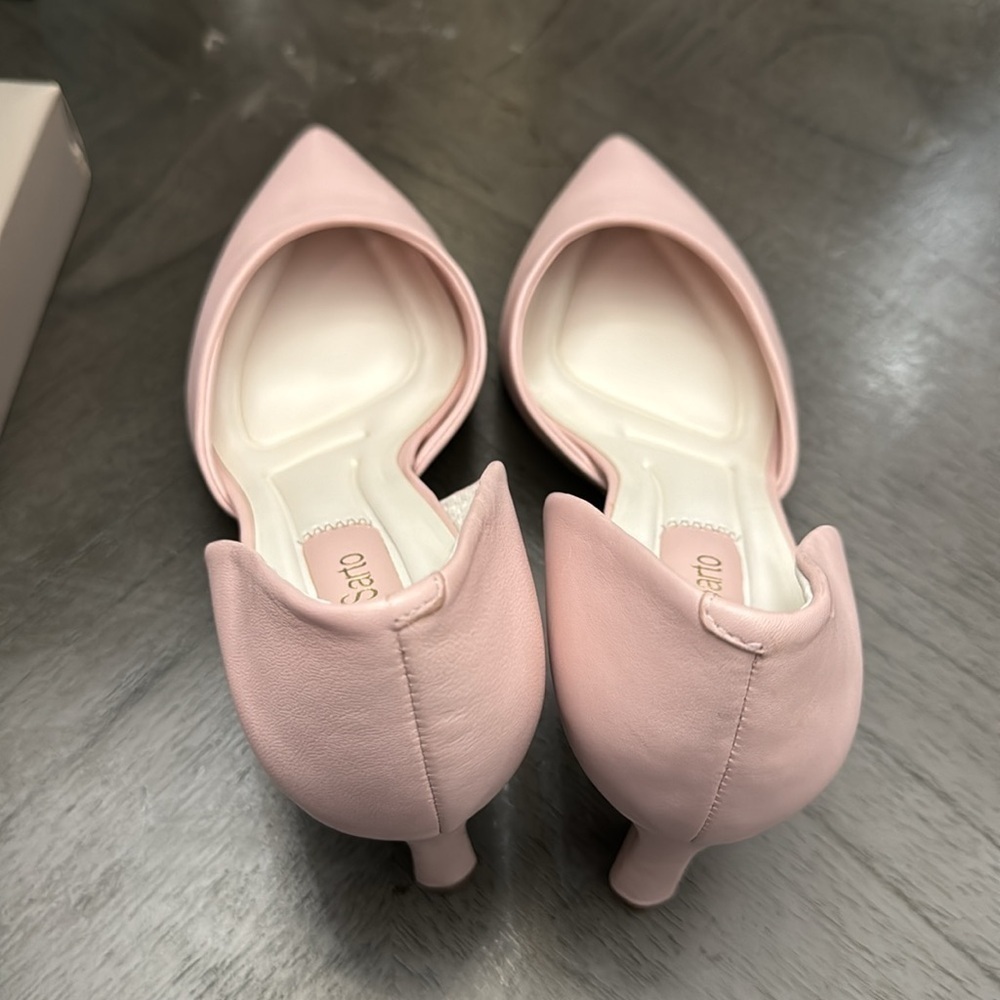 FRANCO SARTO Trix Pumps Women's Shoes In Pink Leather - Picture 7 of 7